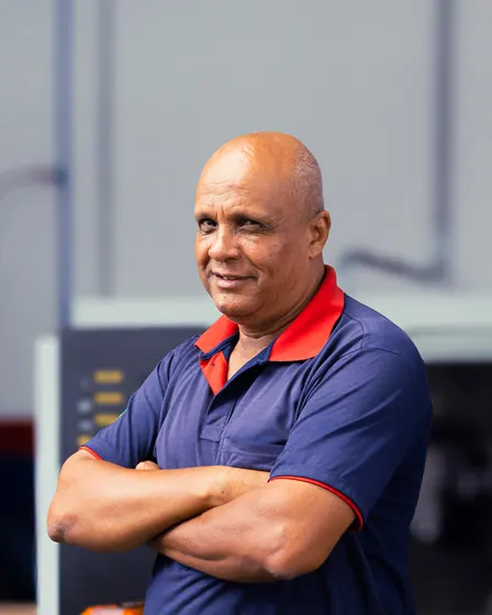 Integrante da equipe Borges Usinagens