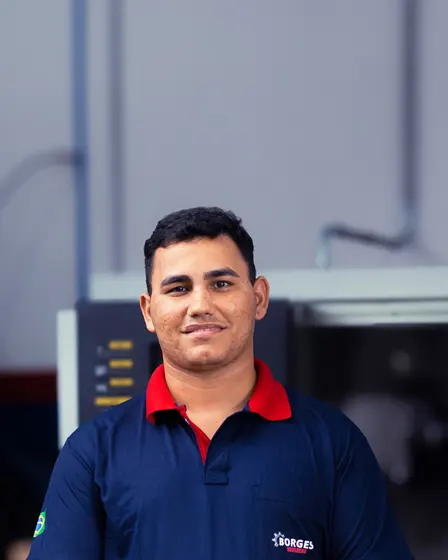Integrante da equipe Borges Usinagens
