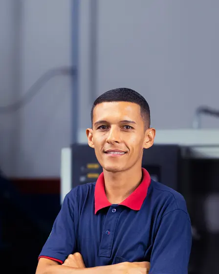 Integrante da equipe Borges Usinagens